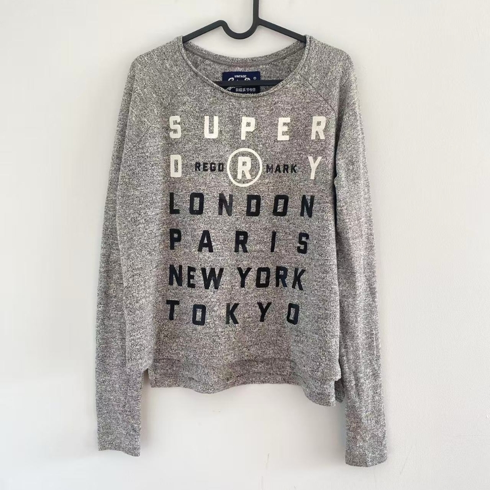 Excellent Condition Grey Superdry Sweather